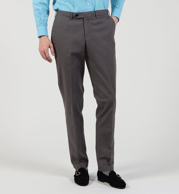 TOMORROWLAND MENS「ストレッチオックスフォード スリムストレートパンツ」|スラックス|