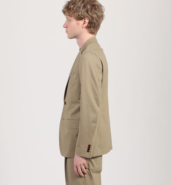 TOMORROWLAND MENS「コットンポリエステル ストレッチツイル シングルブレステッド2Bジャケット」|テーラードジャケット|