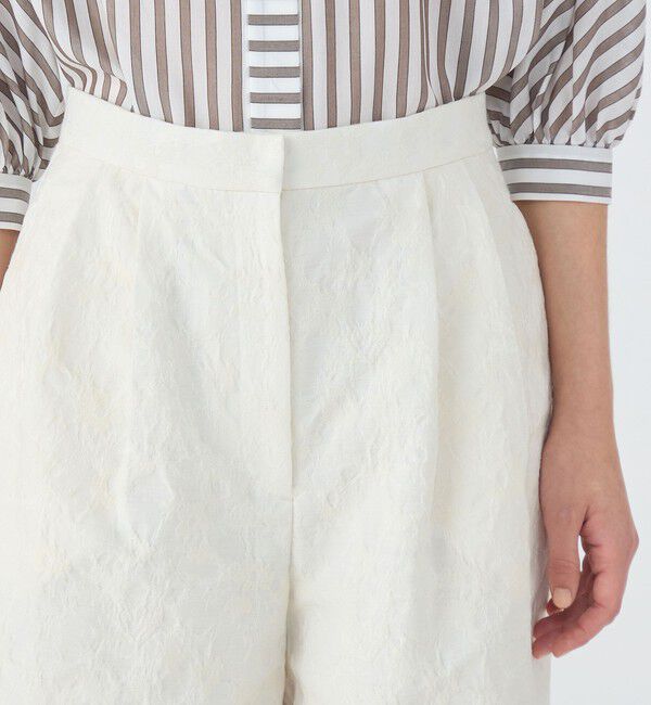 TOMORROWLAND collection「フラワージャカード 2タックキュロット」|キュロット|