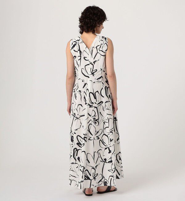 TOMORROWLAND GOODS「WRITEWELL　フラワーパターンノースリーブドレス」|ワンピース|