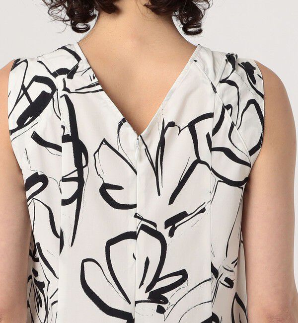 TOMORROWLAND GOODS「WRITEWELL　フラワーパターンノースリーブドレス」|ワンピース|