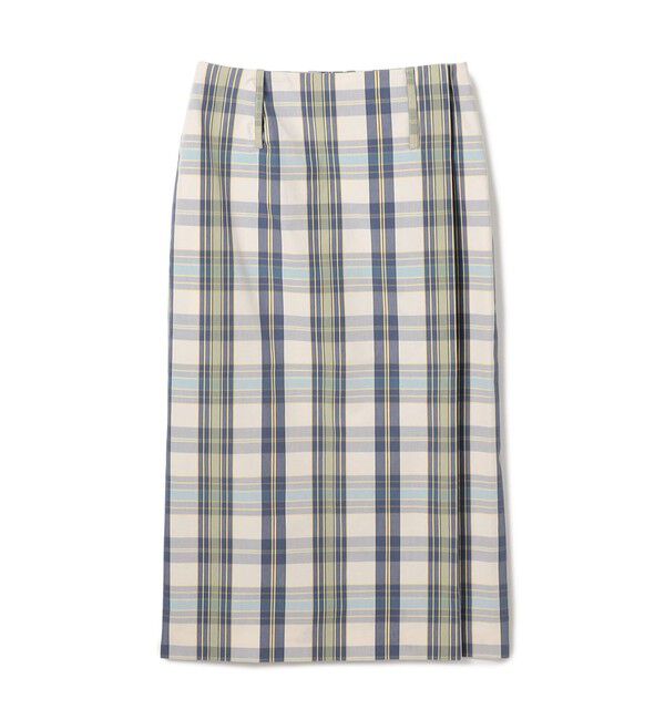 TOMORROWLAND GOODS「LUTCHMIAH チェックスカート」|スカート|72 ライトパープル系