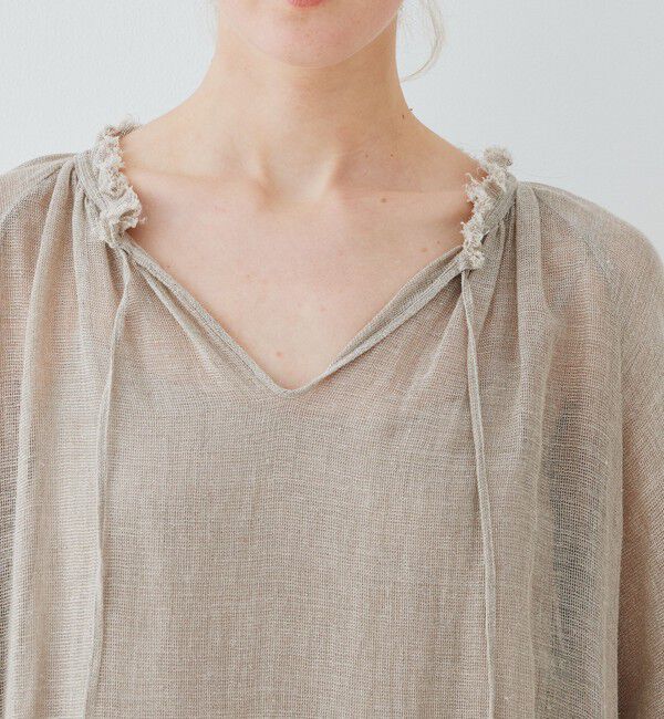 GALERIE VIE「リノカラミ ギャザーワンピース」|ワンピース|