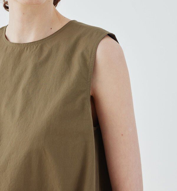 GALERIE VIE「コットンツイル バルーンノースリーブブラウス」|シャツ・ブラウス|