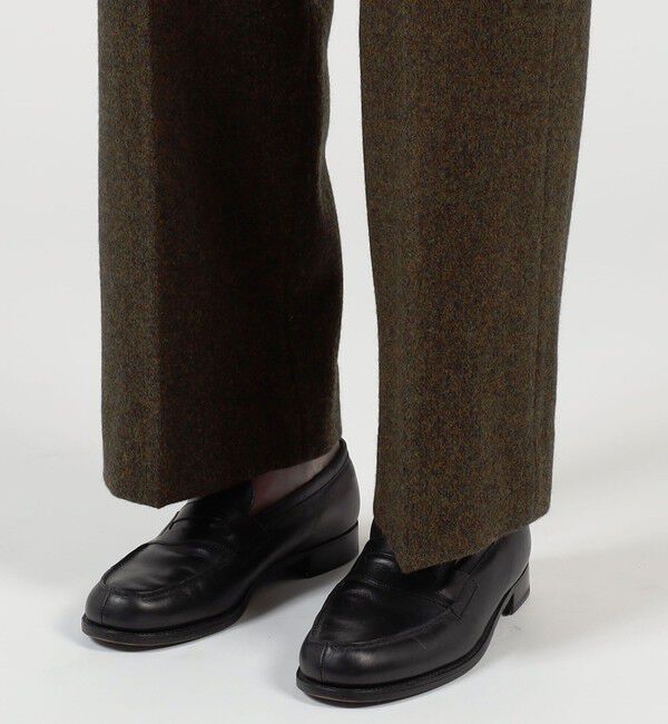 TOMORROWLAND MENS「ウールツイードヘリンボーン 2プリーツワイドストレートバレルパンツ」|その他|