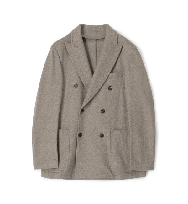 TOMORROWLAND MENS「カシミヤジャージー ダブルブレステッド6Bジャケット BRESCHI」|テーラードジャケット|45 ベージュ