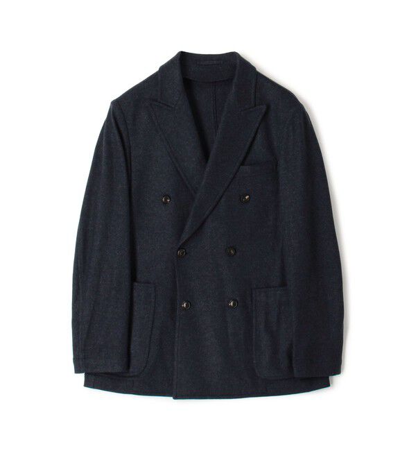TOMORROWLAND MENS「カシミヤジャージー ダブルブレステッド6Bジャケット BRESCHI」|テーラードジャケット|69 ネイビー