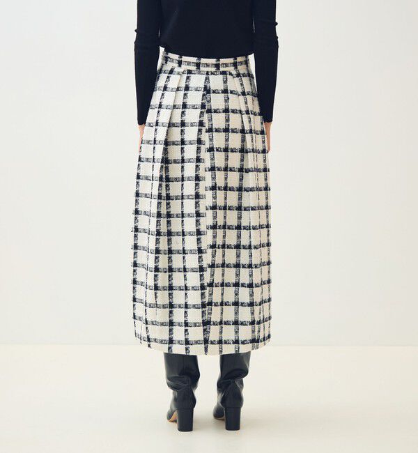 TOMORROWLAND collection「タッタースパンコール タックバレルスカート」|フレア|