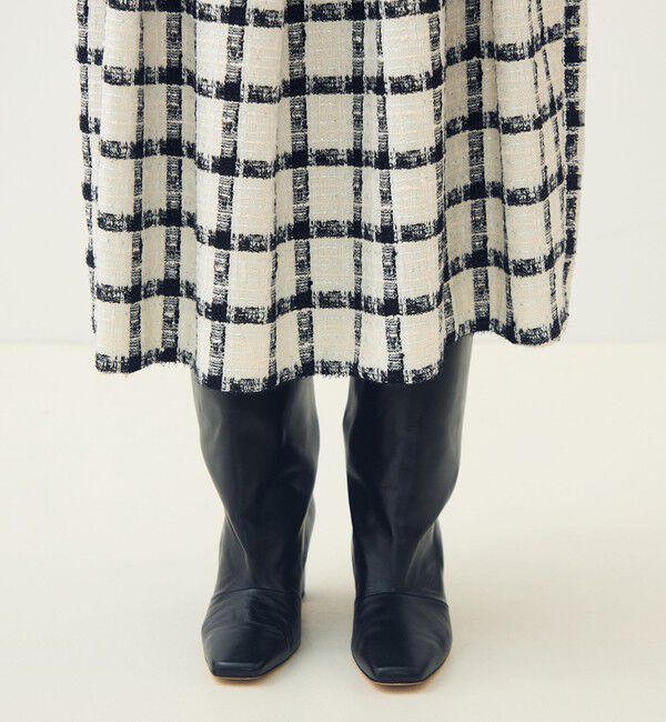 TOMORROWLAND collection「タッタースパンコール タックバレルスカート」|フレア|