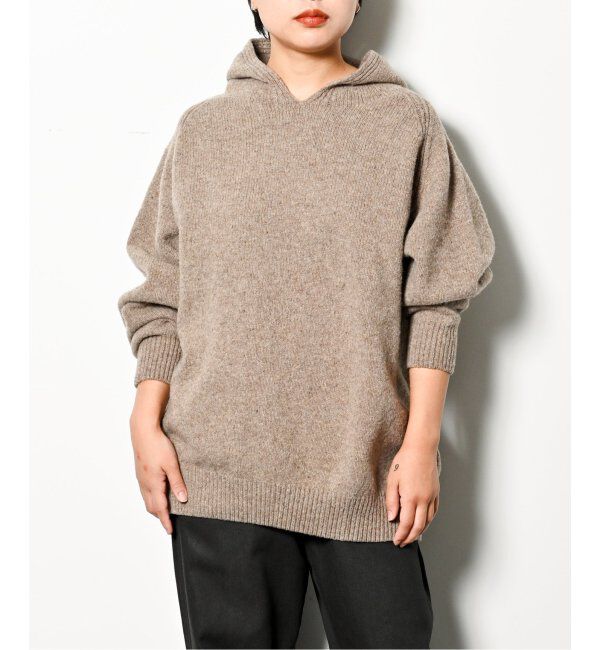  「BASERANGE SOAR HOODIE KSOH-MW-WI24：ニット」|ニット・セーター|グレー