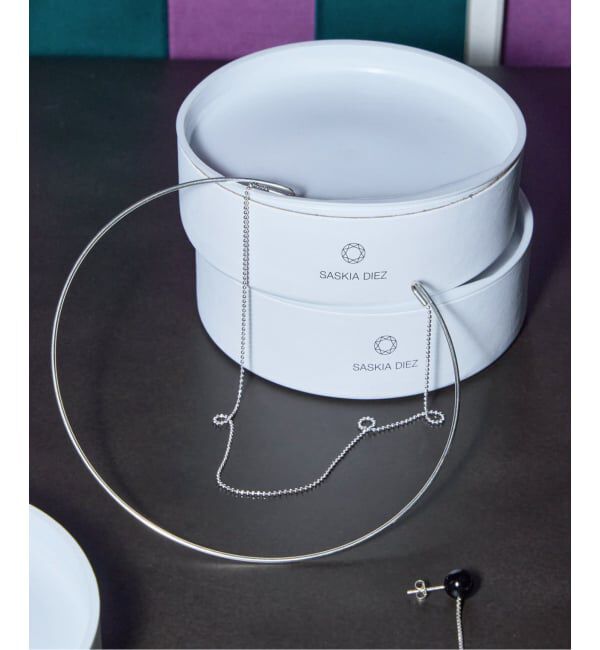  「SASKIA DIEZ MELTING NECKLACE チョーカー」|ネックレス|シルバー