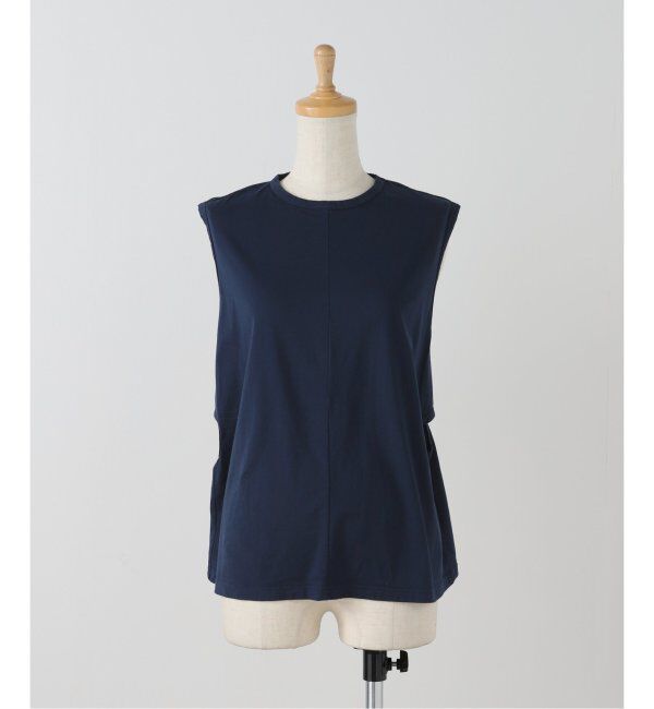 EMILYWEEK「【babaco/ババコ】Back Tied タンクトップ / BA01-CR47」|Tシャツ・カットソー|ネイビー