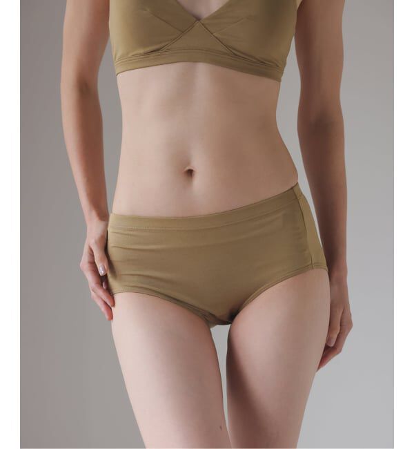 EMILYWEEK「【RESET】オーガニックコットン混 2WAYサニタリー（ベージュ、ボルドー）」|インナー|ベージュ