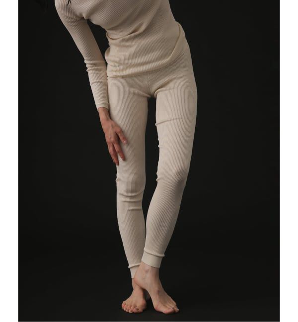 EMILYWEEK「シルク混リブレギンス（ギフト巾着付き）」|レギンス・スパッツ|