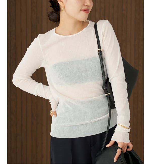 Plage「《追加》Mesh Sheer ロンT 4」|Tシャツ・カットソー|