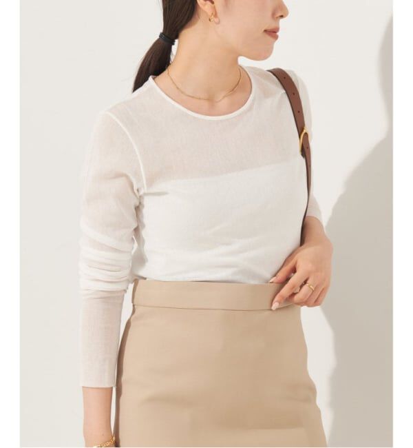 Plage「《追加》Mesh Sheer ロンT 4」|Tシャツ・カットソー|