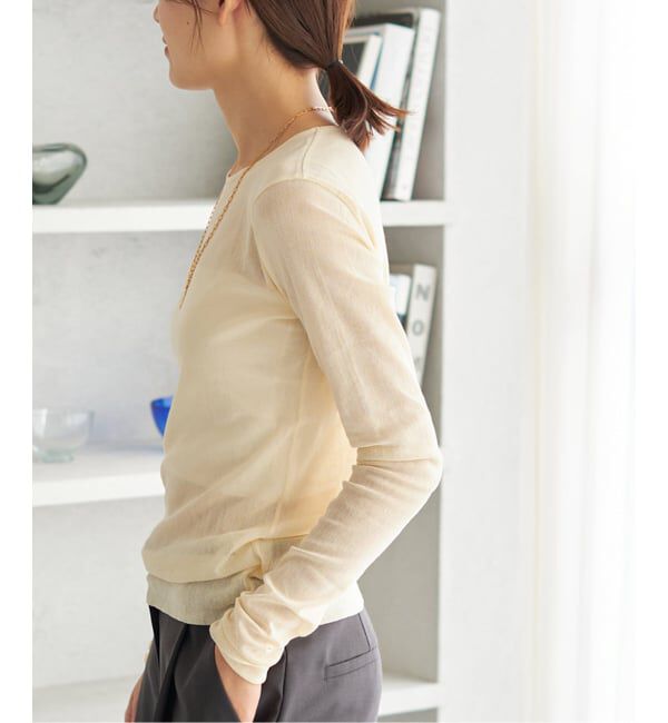 Plage「《追加》Mesh Sheer ロンT 4」|Tシャツ・カットソー|
