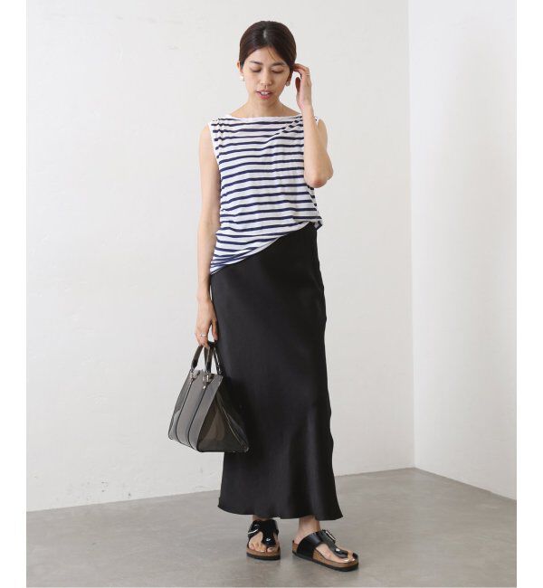 IENA「《追加3》ダブルサテンスカート」|スカート|