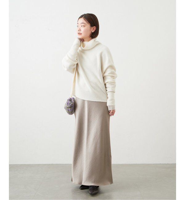 IENA「《追加3》ダブルサテンスカート」|スカート|