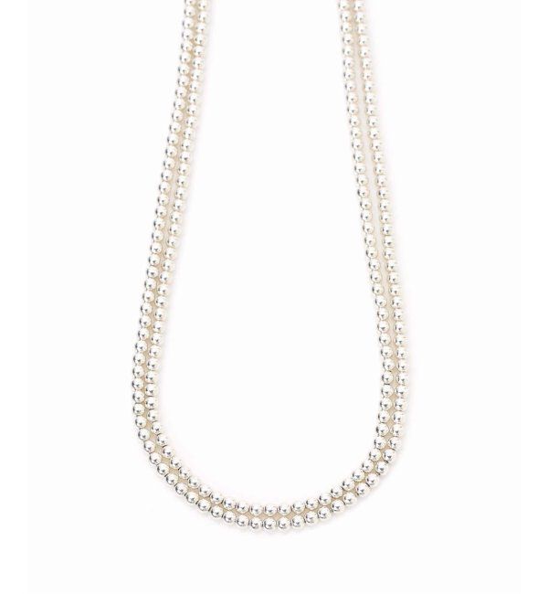 SLOBE IENA「《追加》SLOBE ロングメタルビーズネックレス(180cm)」|ネックレス|