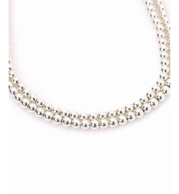 SLOBE IENA「《追加》SLOBE ロングメタルビーズネックレス(180cm)」|ネックレス|