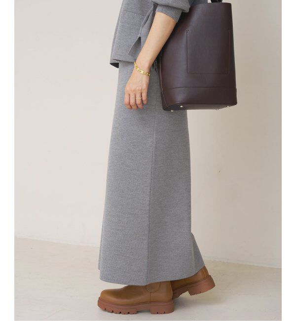 IENA「スーパーファインスムースニットスカート」|スカート|