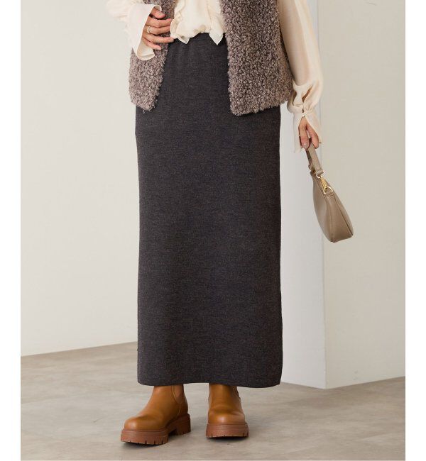 IENA「スーパーファインスムースニットスカート」|スカート|