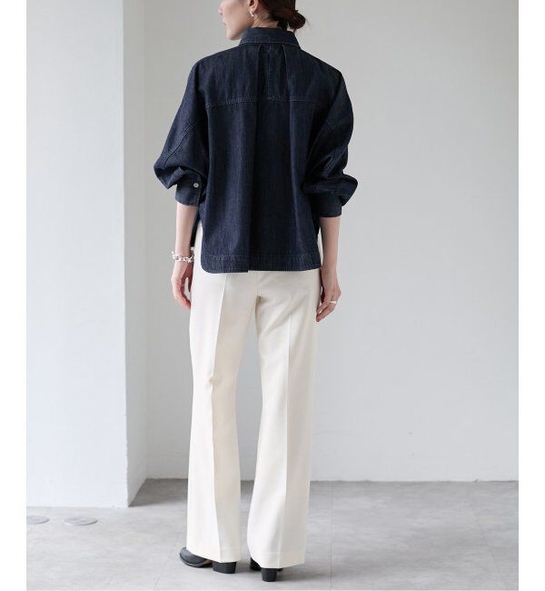 VERMEIL par iena「ダブルクロス ストレッチパンツ」|スラックス|