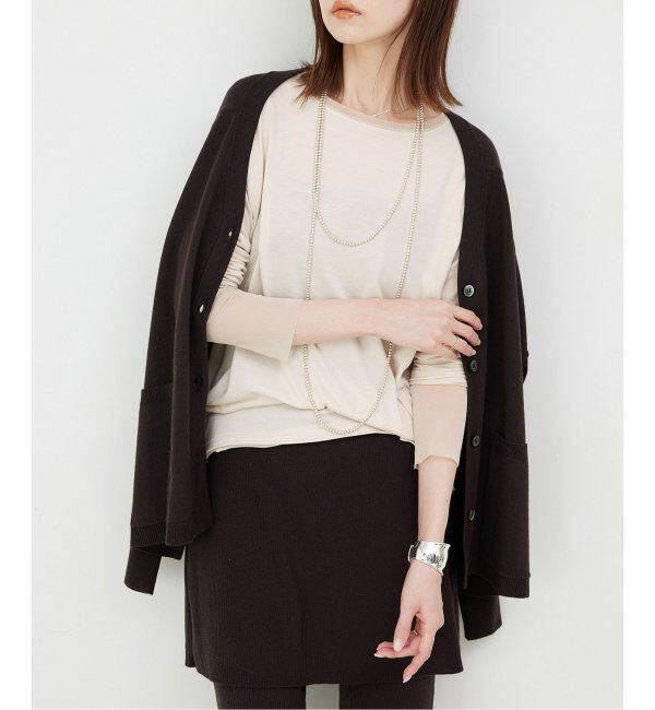 SLOBE IENA「《追加8》レイヤードスリーブロンTEE」|Tシャツ・カットソー|