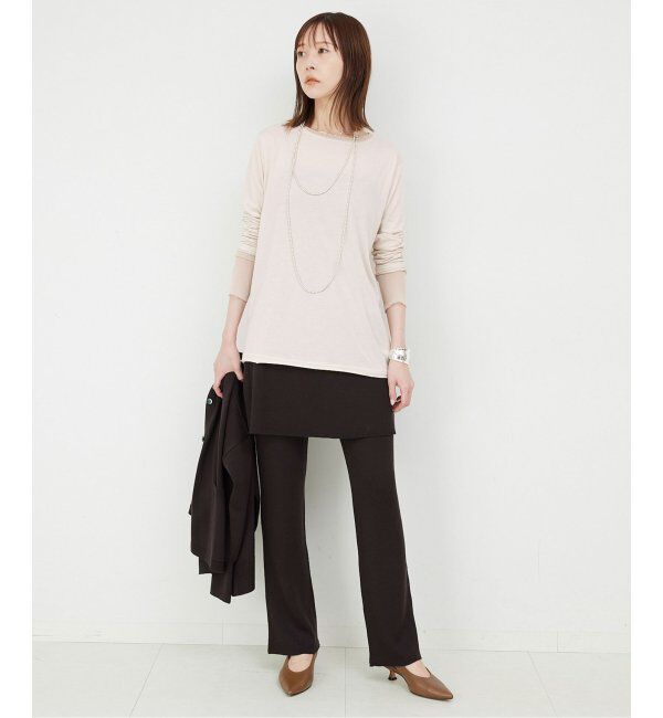 SLOBE IENA「《追加8》レイヤードスリーブロンTEE」|Tシャツ・カットソー|