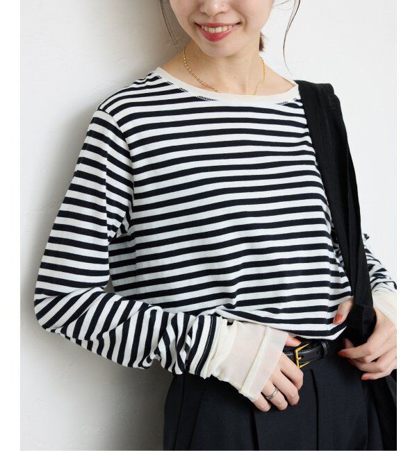 SLOBE IENA「《追加8》レイヤードスリーブロンTEE」|Tシャツ・カットソー|