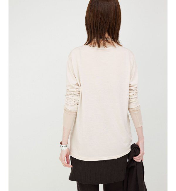 SLOBE IENA「《追加8》レイヤードスリーブロンTEE」|Tシャツ・カットソー|