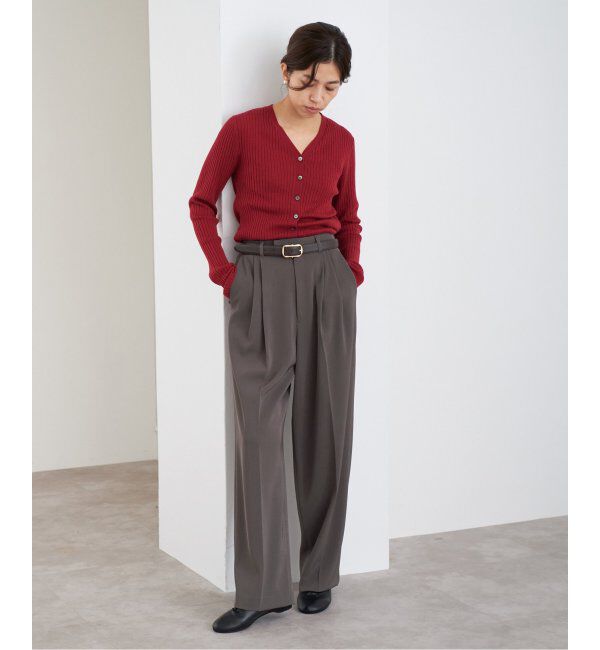 IENA「《追加3》サスペンダーツイルパンツ」|スラックス|