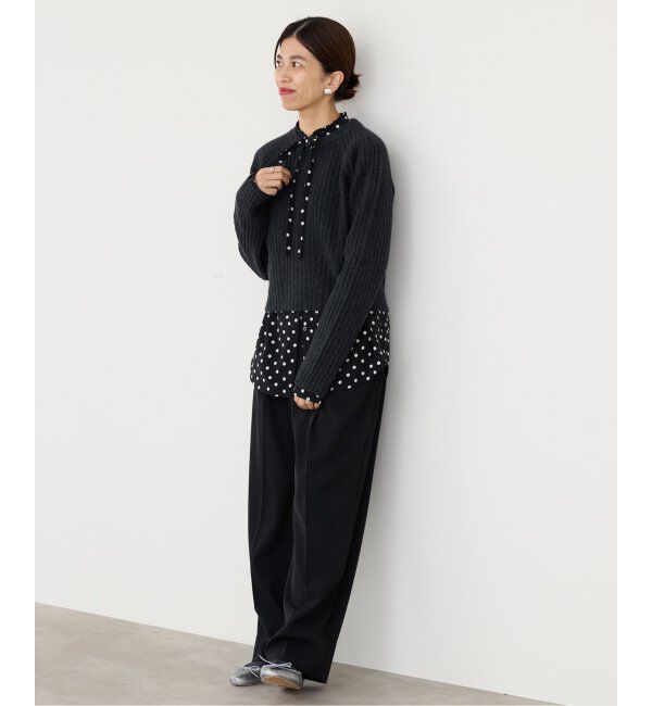 IENA「《追加3》サスペンダーツイルパンツ」|スラックス|