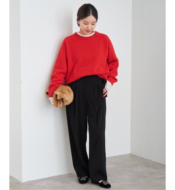 IENA「《追加3》サスペンダーツイルパンツ」|スラックス|