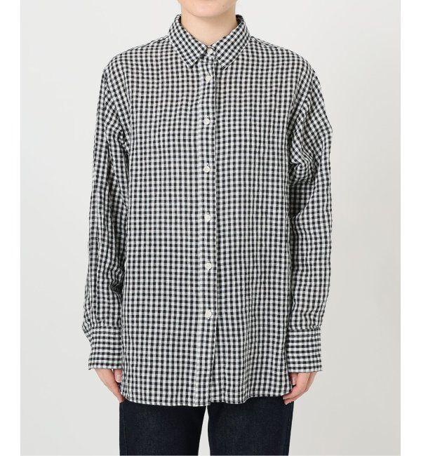 SLOBE IENA「リネンコットンレギュラーシャツ」|シャツ・ブラウス|