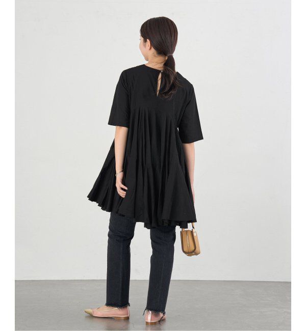 IENA「AAYUSHI/アユーシ ボリュームフレアハーフスリーブワンピース」|ワンピース|
