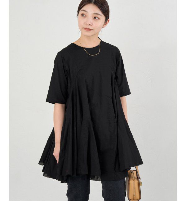 IENA「AAYUSHI/アユーシ ボリュームフレアハーフスリーブワンピース」|ワンピース|
