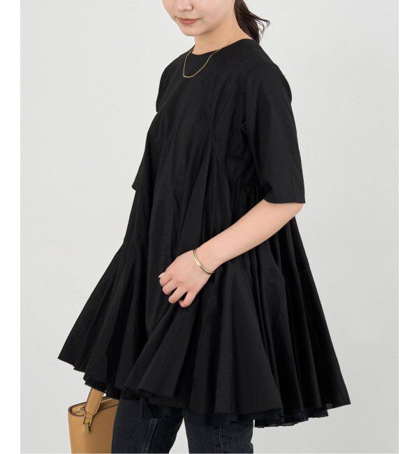 IENA「AAYUSHI/アユーシ ボリュームフレアハーフスリーブワンピース」|ワンピース|