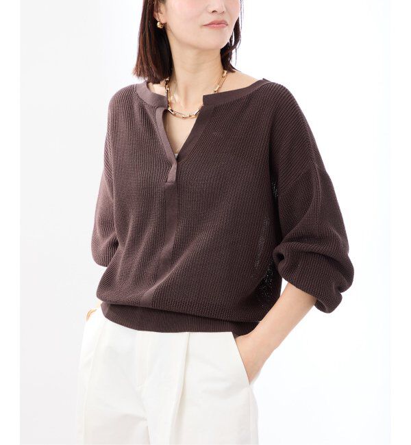 VERMEIL par iena「Crisp Cotton Relax プルオーバー」|ニット・セーター|