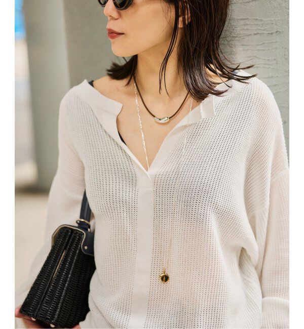 VERMEIL par iena「Crisp Cotton Relax プルオーバー」|ニット・セーター|