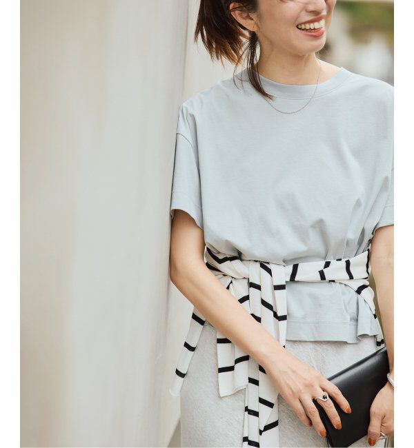 VERMEIL par iena「clear cotton Tshirt」|Tシャツ・カットソー|サックスブルー