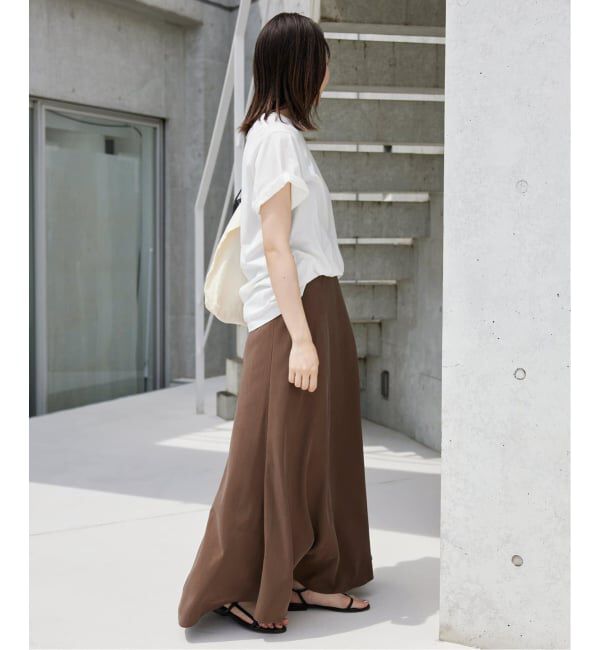 SLOBE IENA「《3サイズ展開/追加3》フィブリルマーメイドフレアスカート」|スカート|