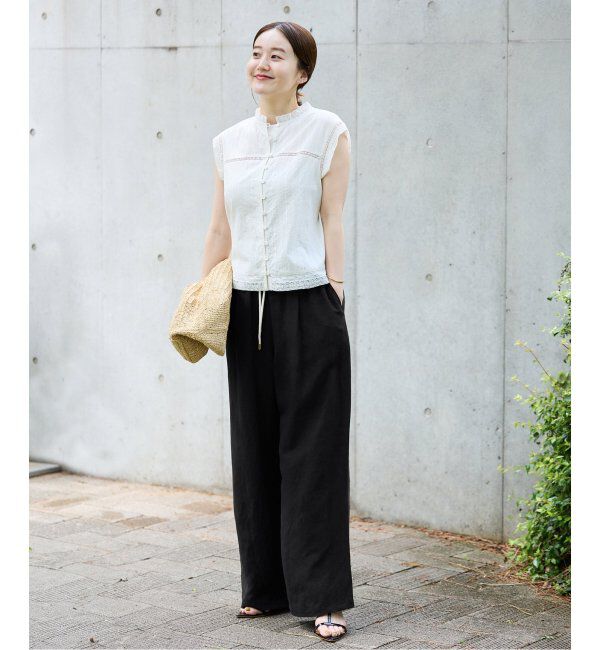 IENA「リネンレーヨンイージーパンツ」|その他|