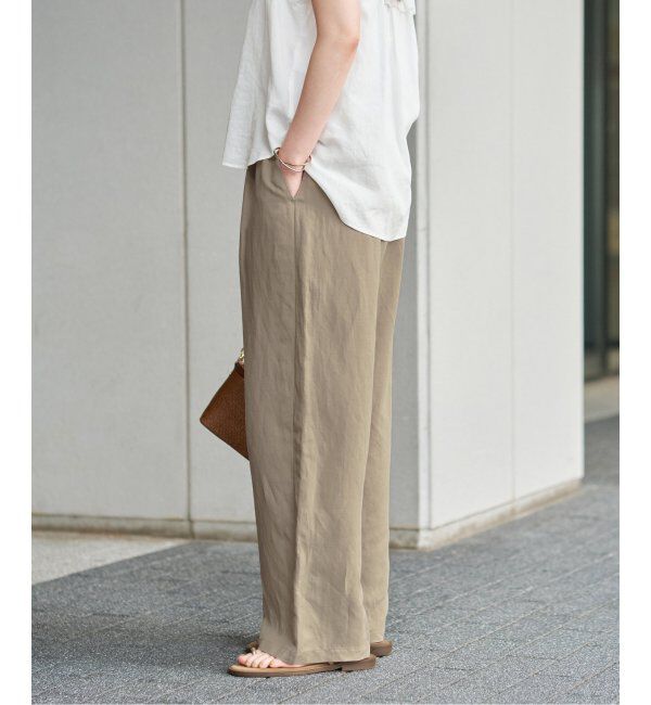 IENA「リネンレーヨンイージーパンツ」|その他|