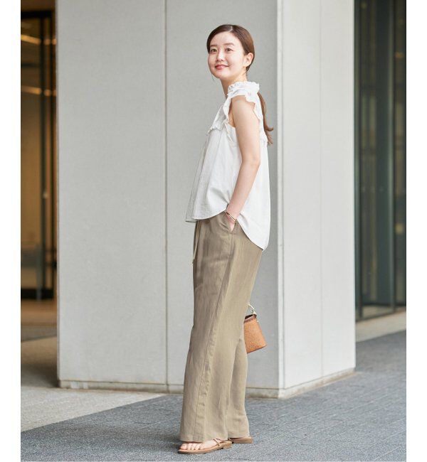 IENA「リネンレーヨンイージーパンツ」|その他|