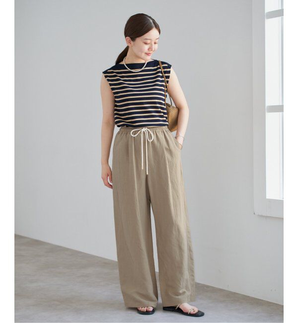 IENA「リネンレーヨンイージーパンツ」|その他|