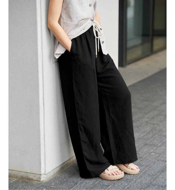IENA「リネンレーヨンイージーパンツ」|その他|