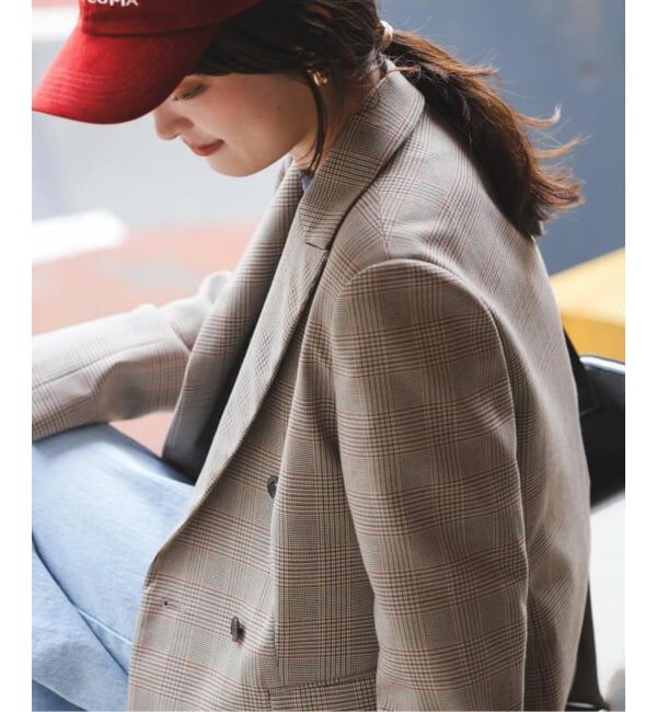 SLOBE IENA「TRダブルブレストジャケット」|テーラードジャケット|ベージュ