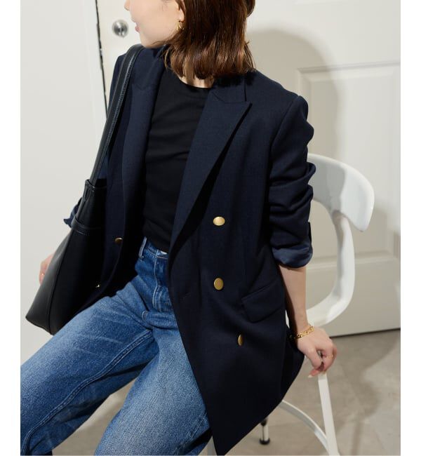 SLOBE IENA「TRダブルブレストジャケット」|テーラードジャケット|